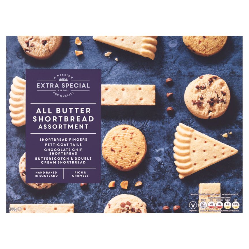 ASDA Extra Special All Butter Shortbread Assortment 400g - McGrocer