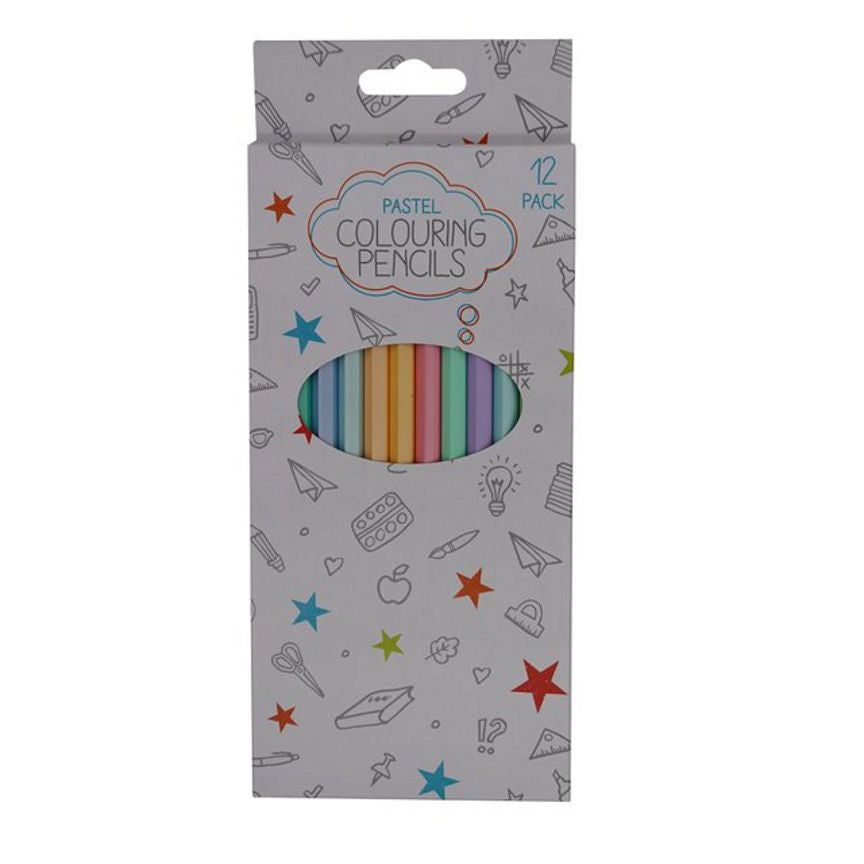 ASDA Pastel Colouring Pencils – 12 Pack - McGrocer