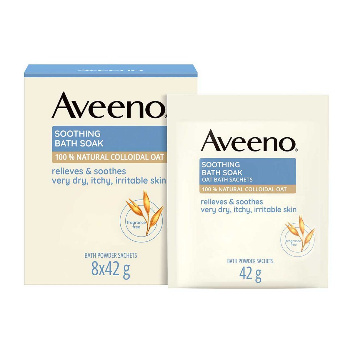 Aveeno Soothing Bath Soak 42g - 8 sachets - McGrocer