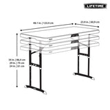 Lifetime 4ft Adjustable Height Nesting Commercial Grade Table - McGrocer