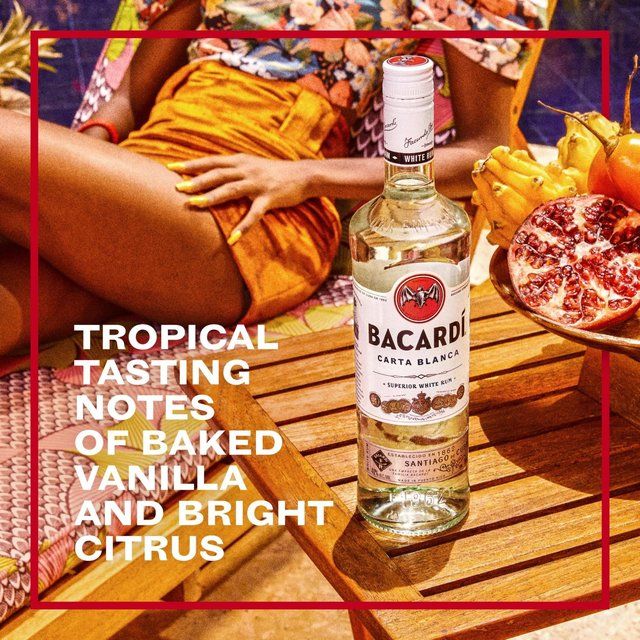 Bacardi Carta Blanca Superior White Rum   70cl - McGrocer