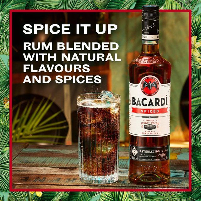 Bacardi Spiced Premium Rum Spirit Drink   70cl - McGrocer