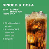 Bacardi Spiced Premium Rum Spirit Drink   70cl - McGrocer