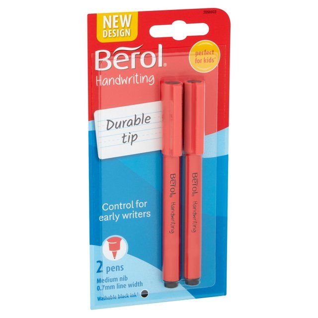 Berol Handwriting Pen Black Ink   2 per pack - McGrocer