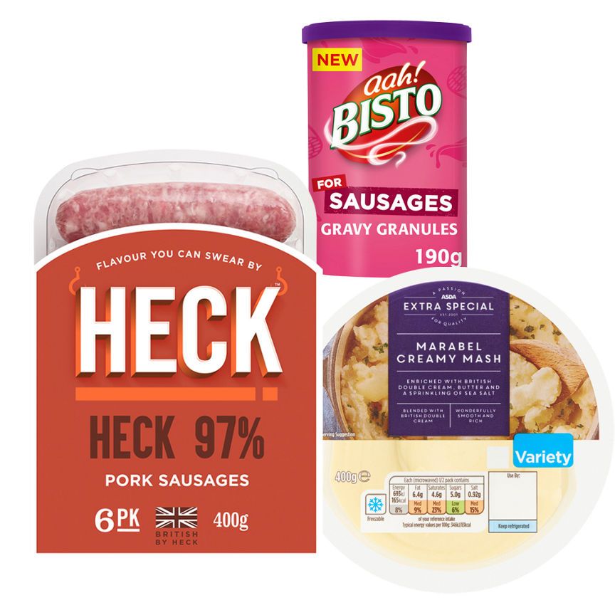 Bisto & Heck Sausage with Extra Special Mash Bundle (Serves 2) - McGrocer