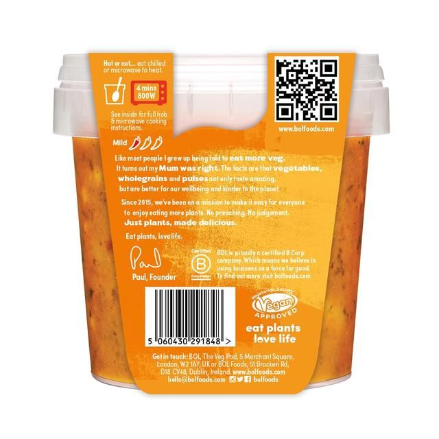 BOL Coconut Lentil Daal One Pot Meal    450g - McGrocer