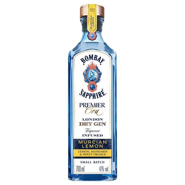 Bombay Sapphire Premier Cru Murcian Lemon Distilled London Dry Gin   70cl - McGrocer