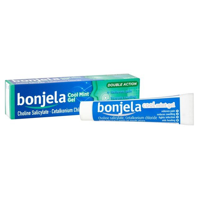Bonjela Adult Mouth Ulcer Pain Relief Cool Mint Gel   15g - McGrocer