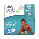 Boots Baby Super Dry Junior Nappies Size 5 27s - McGrocer