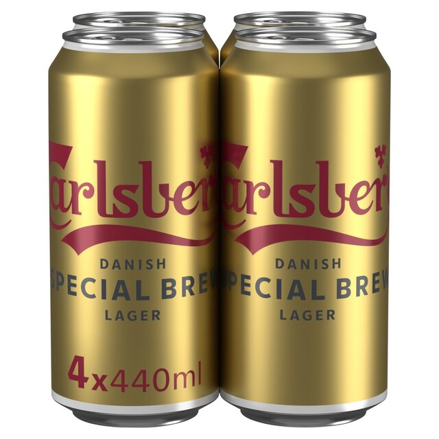 Carlsberg Special Brew Lager Beer Cans   4 x 440ml - McGrocer
