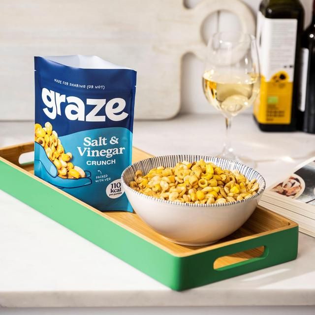 Graze Vegan Salt &amp;amp; Vinegar Mixed Sharing Snacks   100g
