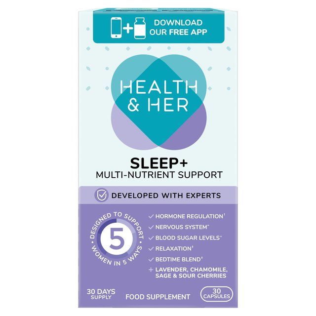 Health &amp;amp; Her Sleep+ Multinutrient Support Supplement Capsules    30 per pack