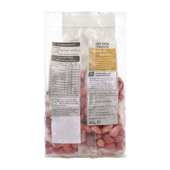 Holland &amp;amp; Barrett Redskin Peanuts 200g