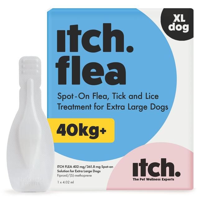 Itch Flea XL Dog Spot-On Flea &amp;amp; Tick treatment (40kg+)