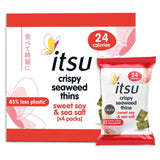 itsu Crispy Seaweed Thins Sweet Soy &amp;amp; Sea Salt 4x5g