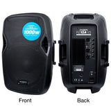 KAM RZ12ABT 12&amp;quot; Bluetooth Speaker, 1000W
