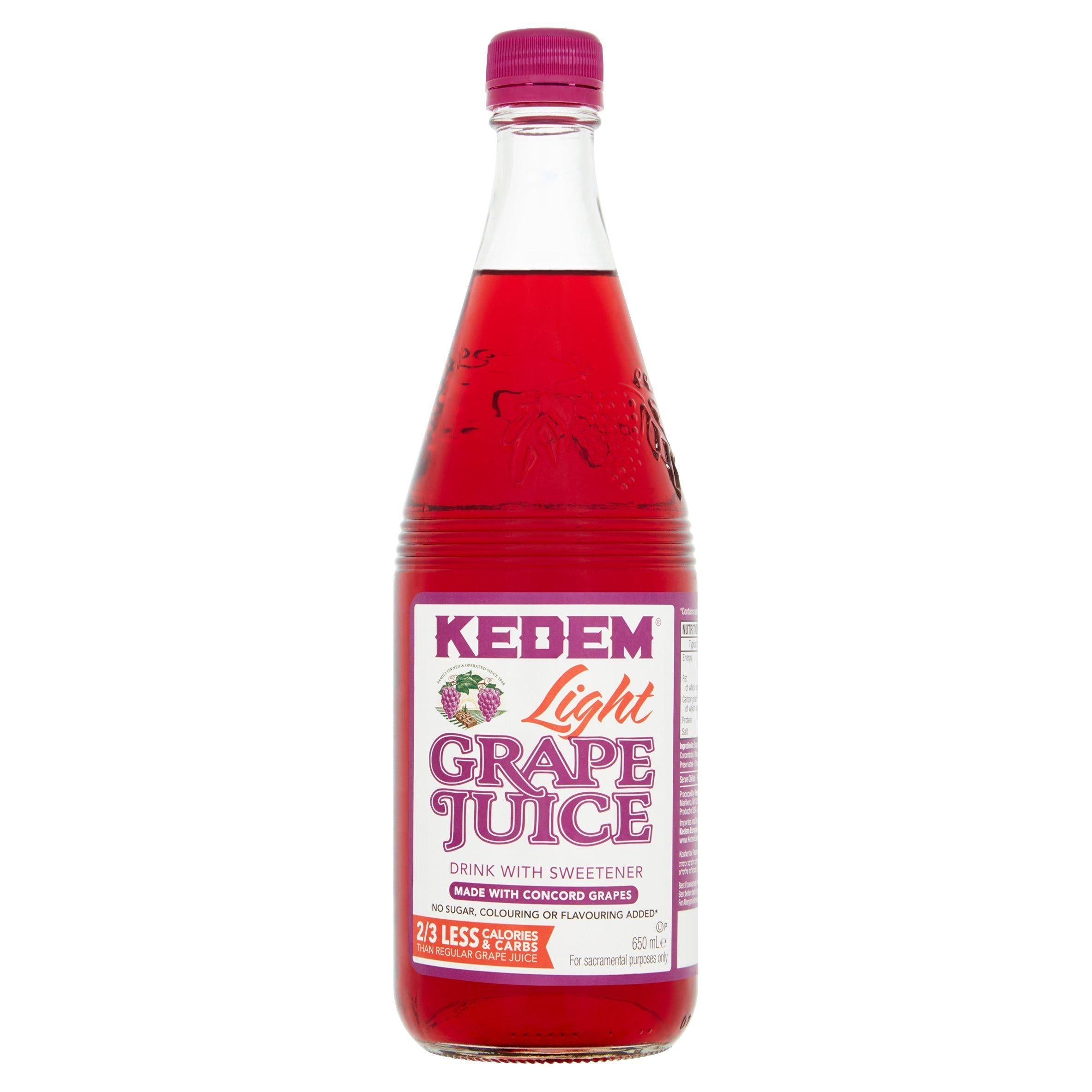 Kedem Light Grape Juice Beverage 650ml