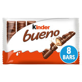 Kinder Bueno Hazelnuts &amp;amp; Milk Chocolate Bars Multipack 4x