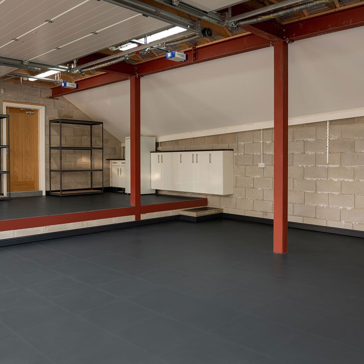 Klikflor RX500 7mm Recycled Garage Floor Ramp (90 x 497 x 7mm) &amp;ndash; 1 Ramp in Black or Graphite