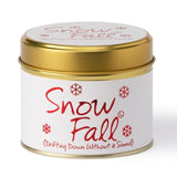 Lily-Flame Snow Fall Candle Tin