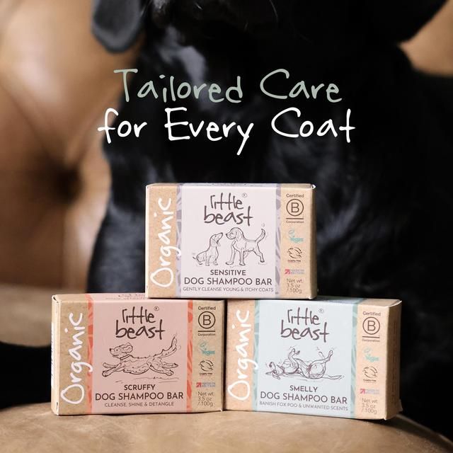 Little Beast Organic Smelly Dog Shampoo Bar   100g