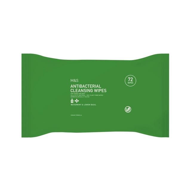 M&amp;amp;S Antibacterial Cleansing Wipes   72 per pack
