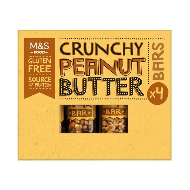 M&amp;amp;S Crunchy Peanut Butter Bars   4 x 40g