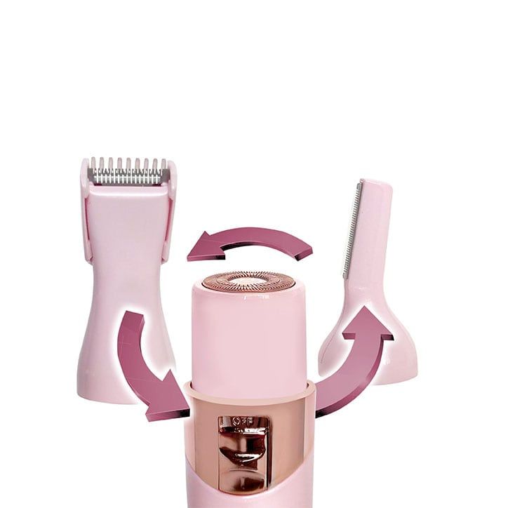 Magnitone FuzzOff 3-in-1 Rechargeable Precision Hair Trimmer - Pink