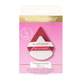 Brushworks Limited Edition Triangular Powder Puff Duo (Red)
