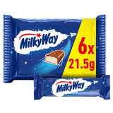 Milky Way Nougat &amp;amp; Milk Chocolate Snack Bars Multipack   6 x 21.5g