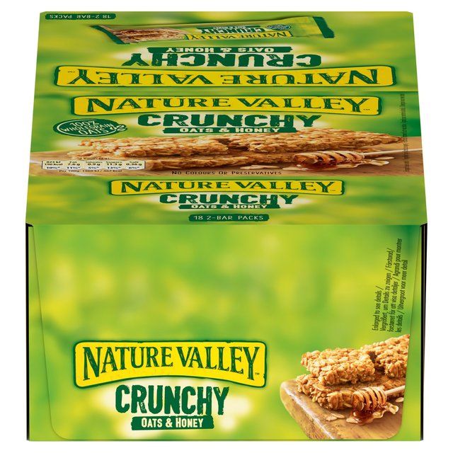 Nature Valley Crunchy Oats &amp;amp; Honey Cereal Bars   18 x 42g