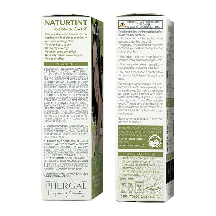 Naturtint Root Retouch Cr&amp;egrave;me - Black Shades 45ml