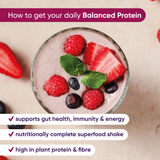 Naturya Balanced Protein Superfood Shake Chocolate &amp;amp; Raspberry 550g