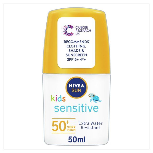NIVEA SUN Kids Sensitive Protect SPF 50+ Sun Lotion Roll On   50ml
