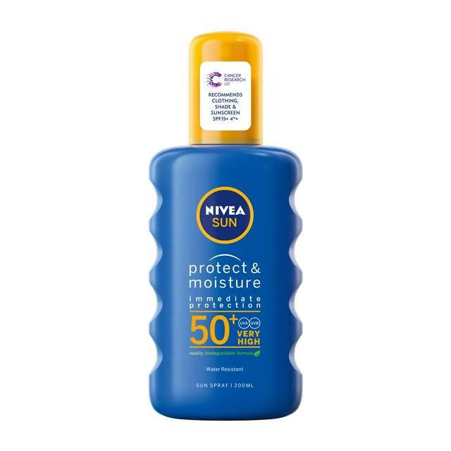 Nivea Sun Protect &amp;amp; Moisture Sun Cream Spray SPF50+ 200ml
