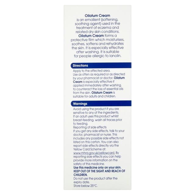 Oilatum Cream Eczema &amp;amp; Dry Skin Emollient    150g
