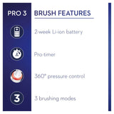 Oral B Pro 3 - 3500 - Pink Electric Toothbrush Designed By Braun