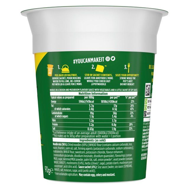 Pot Noodle Chicken &amp;amp; Mushroom   90g