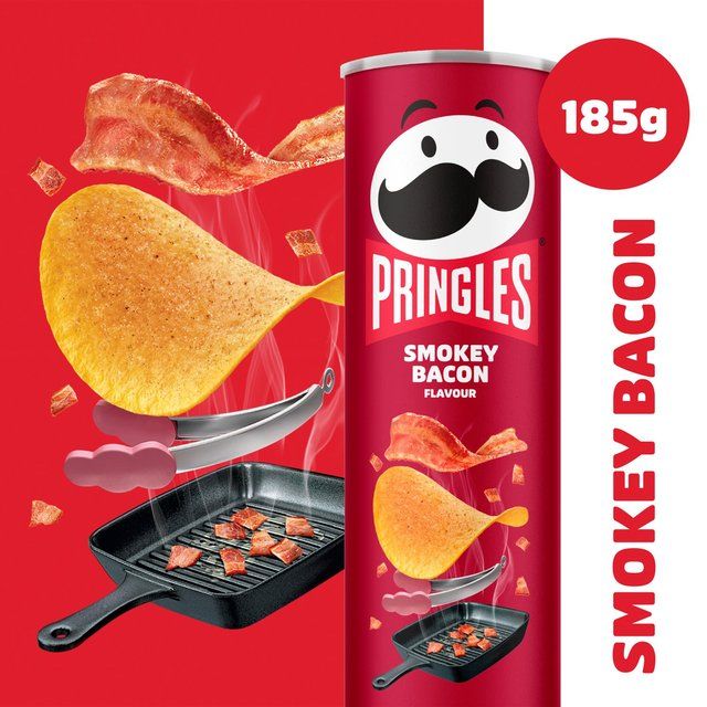 Pringles Smokey Bacon Flavour Sharing Crisps   185g