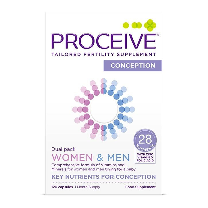 Proceive Women &amp;amp; Men Dual Pack Advanced Fertility Supplement 120 Capsules