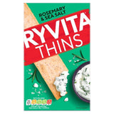Ryvita Thins Rosemary &amp;amp; Sea Salt Flatbread Crackers   125g