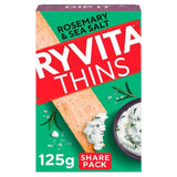 Ryvita Thins Rosemary &amp;amp; Sea Salt Flatbread Crackers   125g