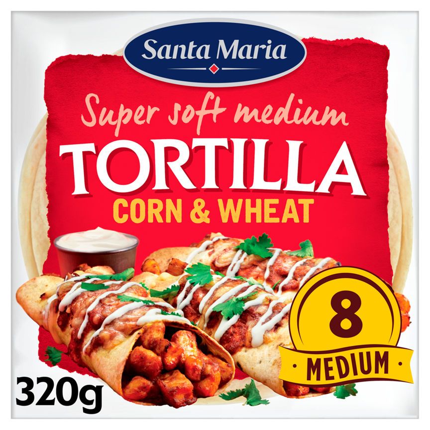Santa Maria Corn &amp;amp; Wheat Soft Tortillas 320g